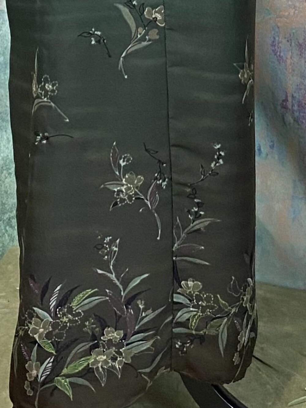 📌Unbranded Reversible Green Floral Paisley Maxi Sleeveless Boho Travel Dress - Picture 11 of 13